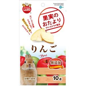 （まとめ）マルカン 果実のおたより りんご 10g 小動物用おやつ 【×5セット】