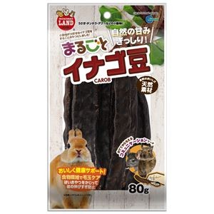 （まとめ）マルカン まるごとイナゴ豆 80g 小動物用おやつ 【×5セット】