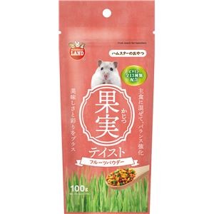 （まとめ）マルカン ハムスタースナック 果実テイスト フルーツパウダー 100g ハムスターフード 【×5セット】