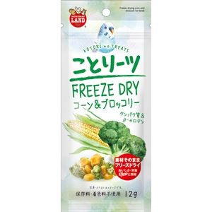 （まとめ）マルカン ことりーツ コーン＆ブロッコリー 12g 鳥エサ 【×10セット】