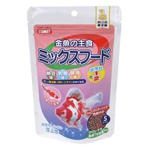 （まとめ）金魚の主食ミックスフード納豆菌 90g 金魚用フード 【×10セット】