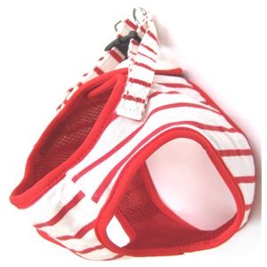 ニットボーダーソフトハーネス S レッド 犬具／ハーネス ニットボーダーソフトハーネス S レッド 犬具／ハーネス