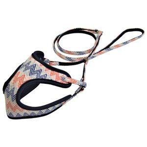 シェブロンソフトハーネスリード SS ネイビー 犬具／リード シェブロンソフトハーネスリード SS ネイビー 犬具／リード