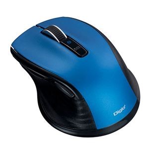 Digio デジオ F_line Bluetooth静音5ボタンBlueLEDマウス Sサイズ ブルー MUS-BKF143BL