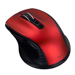 Digio デジオ F_line Bluetooth静音5ボタンBlueLEDマウス Sサイズ レッド MUS-BKF143R