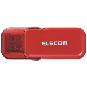 エレコム フリップキャップ式USBメモリMF-FCU3064GRD レッド(RD)