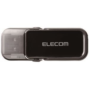 エレコム フリップキャップ式USBメモリMF-FCU3128GBKブラック(BK)