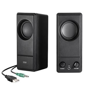 サンワサプライ USB電源PCスピーカーMM-SPL18UBK