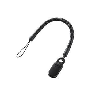 【まとめ】 エレコム ストラップ クリップ70cm P-STCP70BK 【×3セット】