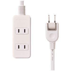 【まとめ】 エレコム 電源タップ 3個口 1m T-S02-2310WH 【×2セット】