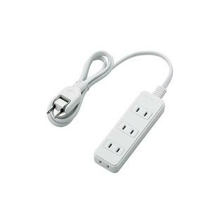 【まとめ】 エレコム 電源タップ 4個口 1m T-S02-2410WH 【×2セット】