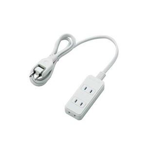 【まとめ】 エレコム 電源タップ 3個口 1m T-ST02-22310WH 【×2セット】