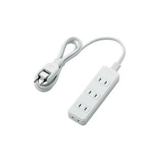 【まとめ】 エレコム 電源タップ 4個口 1m T-ST02-22410WH 【×2セット】
