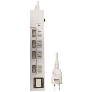 HIDISC ワットメーター節電タップ4個口 HDTAC4WMWH