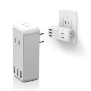 エレコム USB電源タップ USB-A×3 AC×2 ECT-03WH