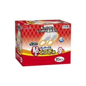 エステー オンパックス 貼るくつ下用 白 15足入