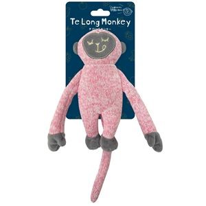 （まとめ）テ ロング モンキー ピンク TM-04 犬用玩具【×3セット】