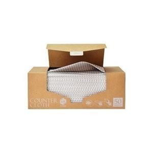 【まとめ】ストリックスデザイン カウンタークロス ボックス厚手 グレー50枚【×3セット】