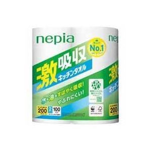 【まとめ】 王子ネピア ネピア激吸収キッチンタオル2ロール 【×10セット】