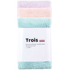 【3枚組×5セット】 本多タオル Trois トロワ フェイスタオル マイクロファイバー 33×80cm パステルセット HT-50550X5