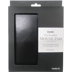 矢澤 YAZAWA エコレザーマウスパッド ブラック footmate30603