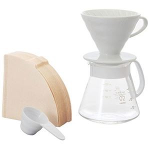 HARIO V60セラミックドリッパー02セット ホワイト XVDD-3012W