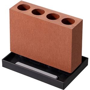 アネスティ karari アンブレラスタンド4本用スリム ブラウン HO2129