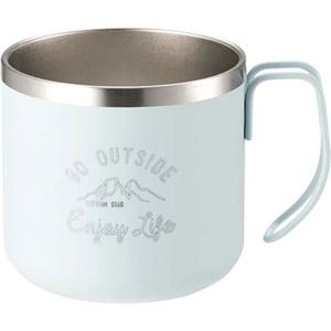 キャプテンスタッグ モンテ ダブルステンレスマグカップ350 サックス UE-3432