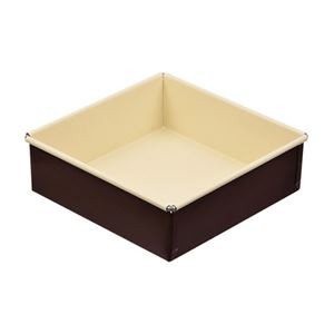 パール金属 ラフィネ ふっ素加工スクエアケーキ焼型15cm D-6120