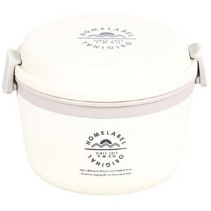 パール金属 ホームレーベル どんぶりランチジャー770 ホワイト HB-4741