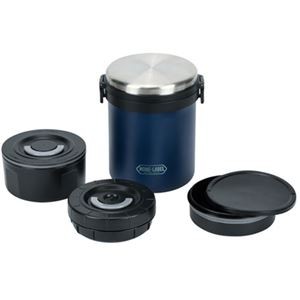 パール金属 ホームレーベル 全真空ステンレスランチジャー1500 ネイビー HB-5669