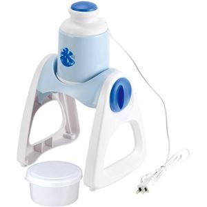 パール金属 おウチで簡単 2通り削れる電動かき氷器 ブルーハワイ D-6628