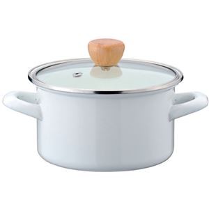 パール金属 プチクック ホーロークックポット15cm ホワイト HB-1367