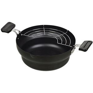 パール金属 NEW楽天家 鉄製段付天ぷら鍋24cm HB-2520