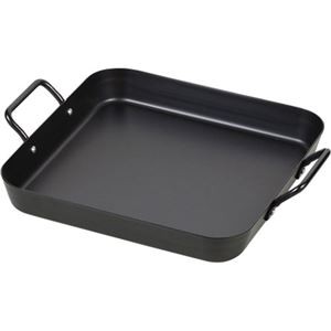 パール金属 IHでもガスでも使える鉄製角型プレート25×25cm HB-4514