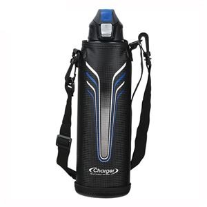 パール金属 チャージャーネオ ダイレクトボトル1500 ブルー×ブラック ポーチ付 HB-5253