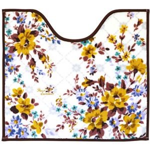 ヨコズナクリエーション アムール トイレ足元マット イエロー 約58×65cm MMT60354