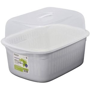 岩崎工業 クッキンパル 水切りセットフード付深型 ワイド ホワイト K-1652-WH