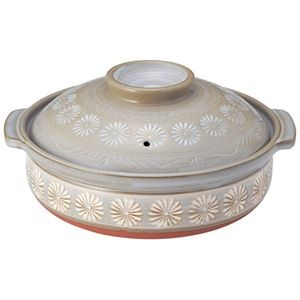 三陶 銀峯花三島8号深鍋 ガス火専用 MMT10814