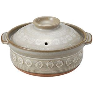 三陶 銀峯花三島6号特深鍋 ガス火専用 MMT16816