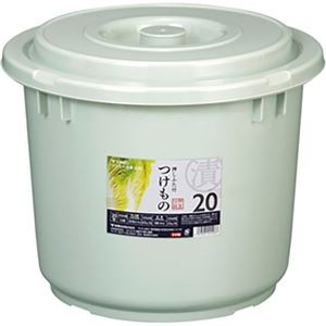 新輝合成 トンボ つけもの容器 蓋・押蓋付 20型 グレー MMT14087