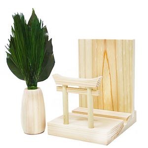 A＆K ミニS荒神松 丸立て鳥居付き 神棚セット ST-035