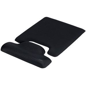 ナカバヤシ 	リストレスト+マウスパッド combi ブラック MUP-939BK