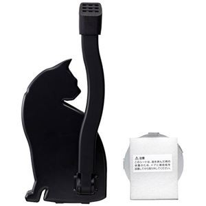 スマイルキッズ ドアストッパーねこ ブラック AKS-05WB-BK