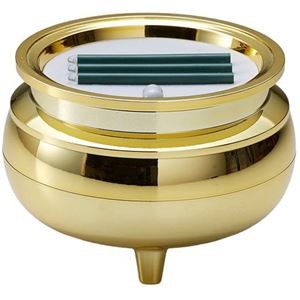 スマイルキッズ 横置きの安心のお線香 テスト用電池つき ゴールド ASE-4204GD