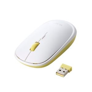 エレコム ILMF 2.4GHz無線 薄型マウス イエロー M-TM10DBYL-IL