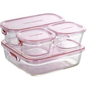 AGCテクノグラス パック＆レンジ システムセット・ミニ ピンク PSC-PRN4P2