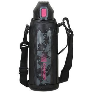 パール金属 ファストチャージャー ダイレクトボトル1100 ピンク×ブラック ポーチ付 HC-0181