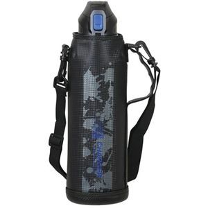 パール金属 ファストチャージャー ダイレクトボトル1500 ブルー×ブラック ポーチ付 HC-0182