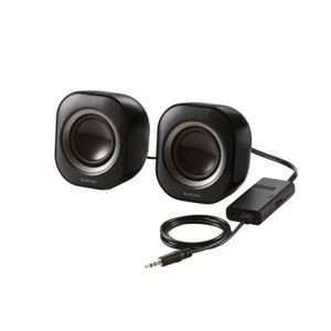 エレコム パソコン用2.0chスピーカー ブラック MS-P08A2BK